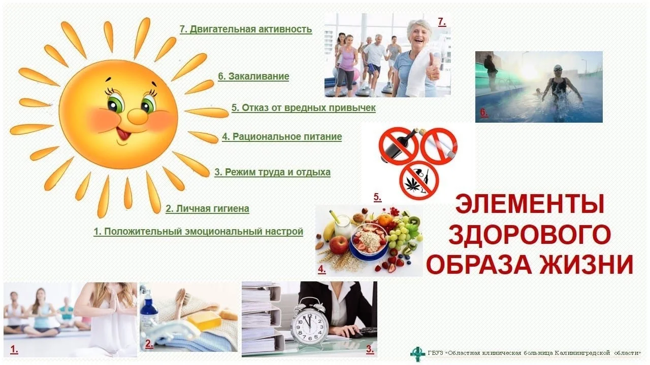 Элементы здорового образа жизни!