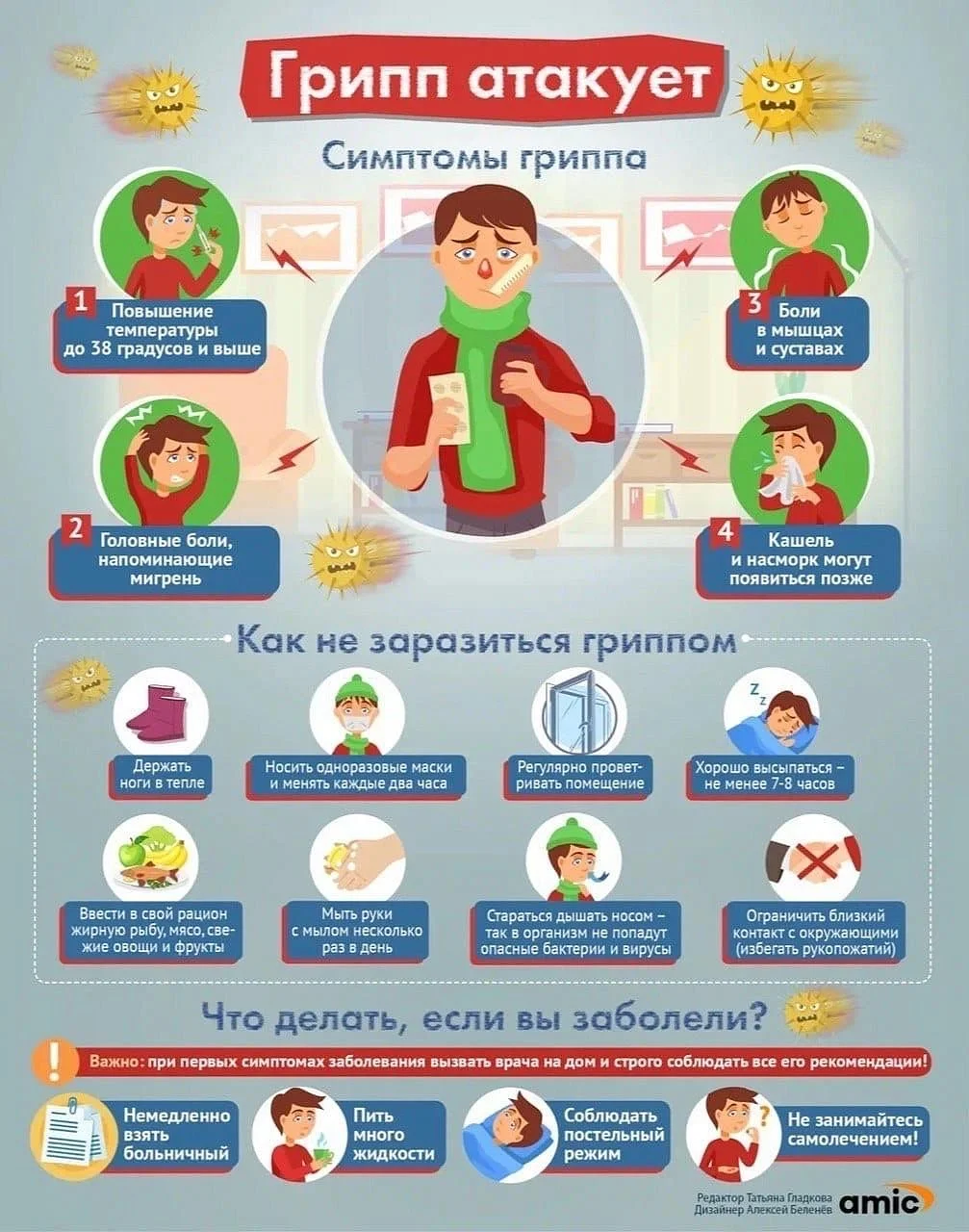 Грипп атакует!