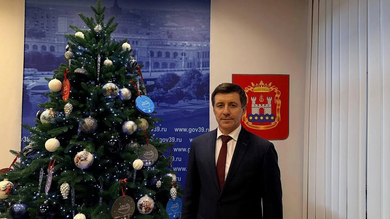 Поздравление министра здравоохранения Калининградской области Сергея Дмитриева с Новым годом и Рождеством 