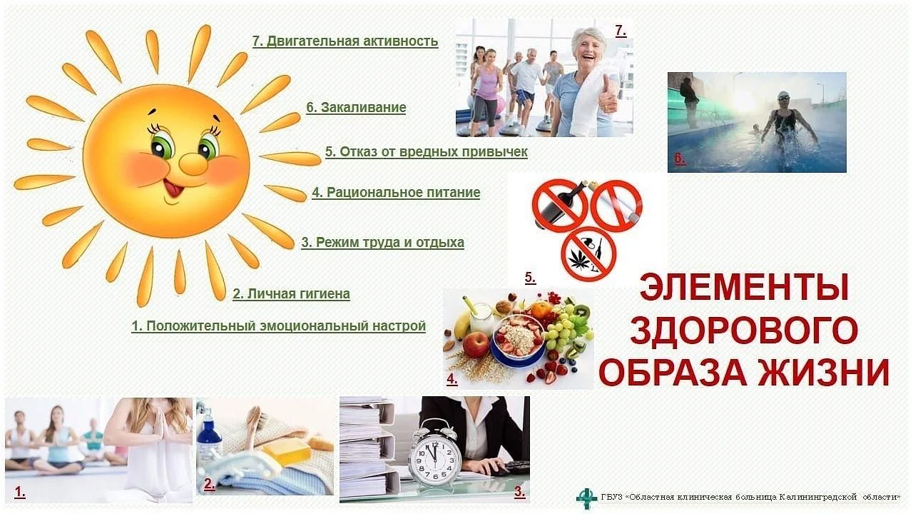 Элементы здорового образа жизни!